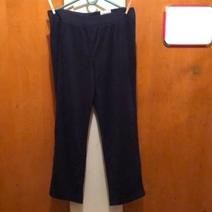 Ladies Navy Blue Fleece Pants by Karen Scott (Macy brand)